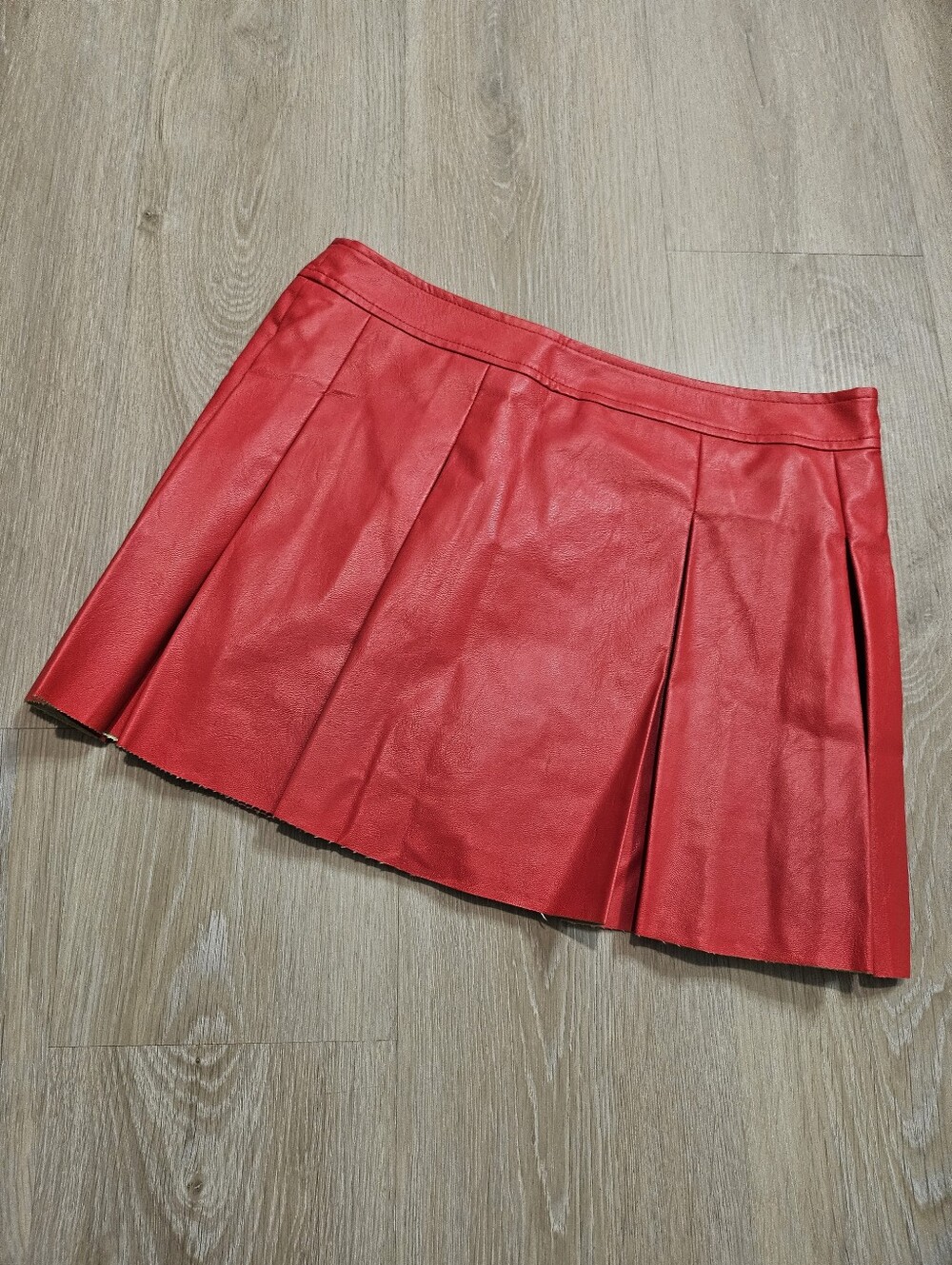 Faux Leather Mini Skirt
